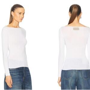 Aya Muse Boatneck Long Sleeve Tee